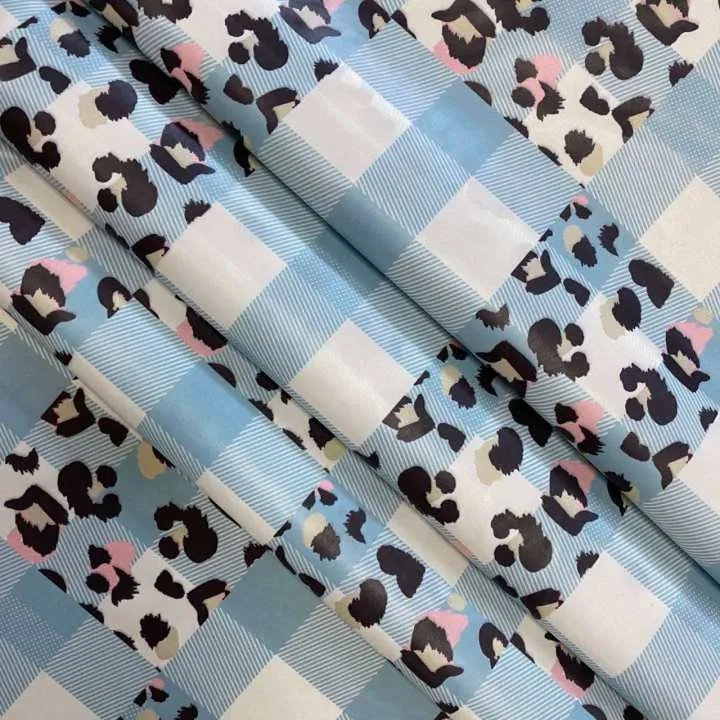 Zvířecí A Mřížkový Tisk Nylon Taffeta