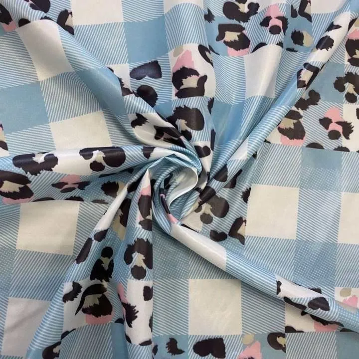 Animal print nylon taffeta