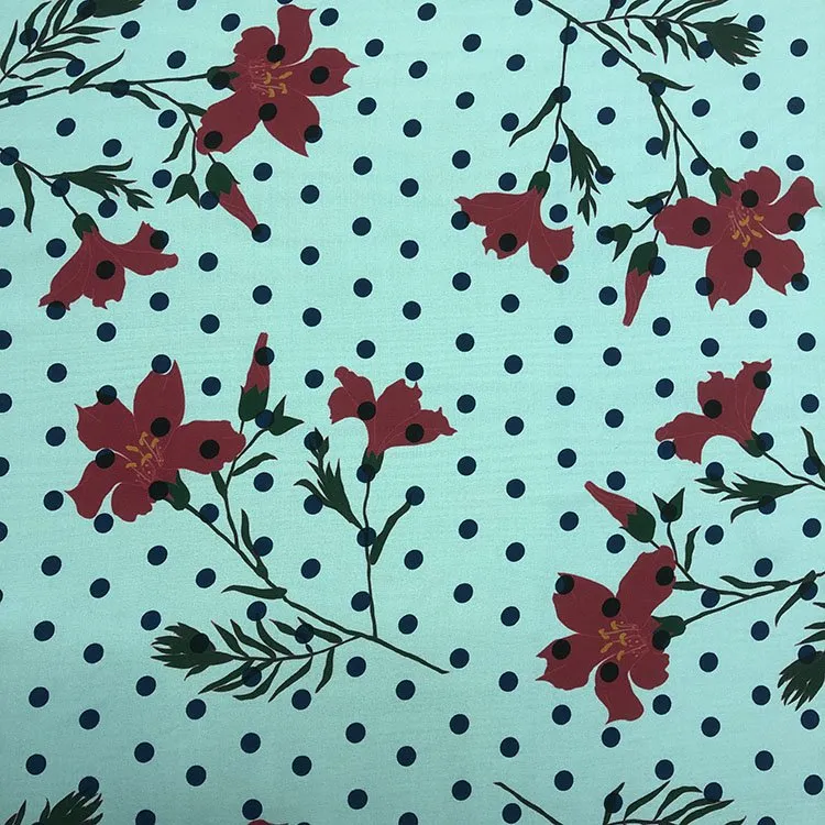 Puntíkaté světlicové žoržetové tkaniny